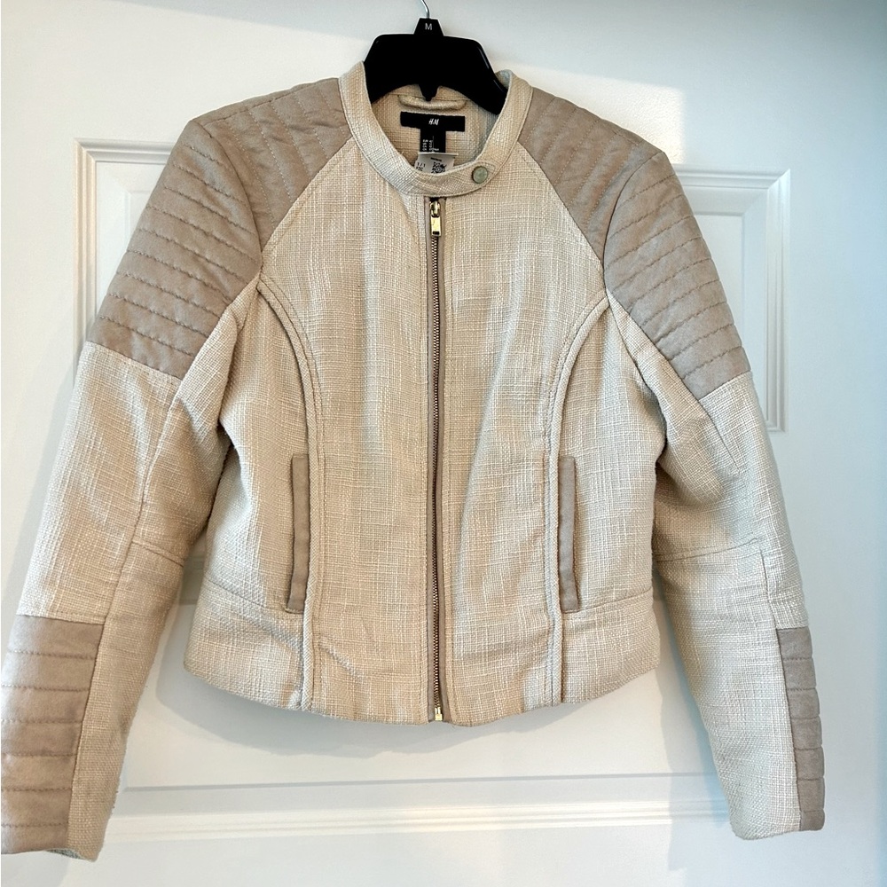 H & M Moto Jacket Size 12